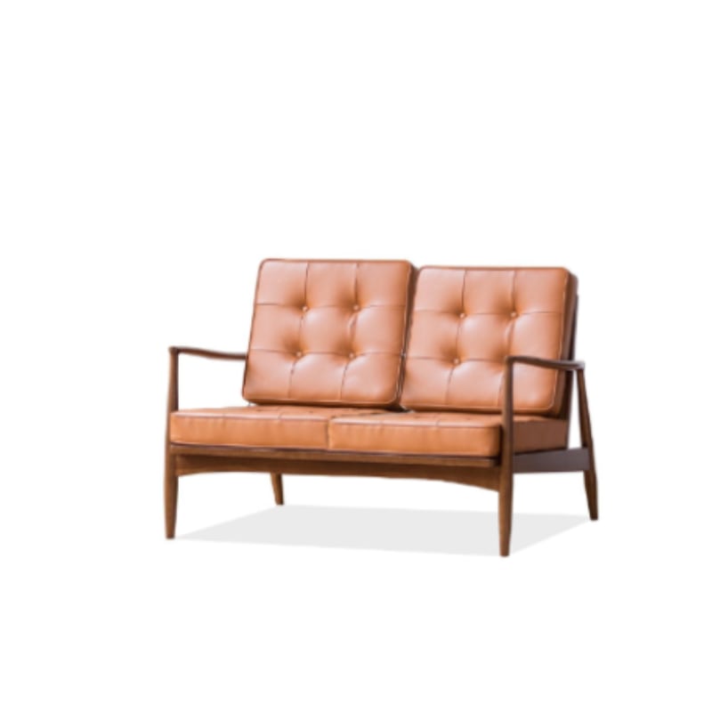Danmer - Solid Ash Wood & Leather Armchair | Reading Chair