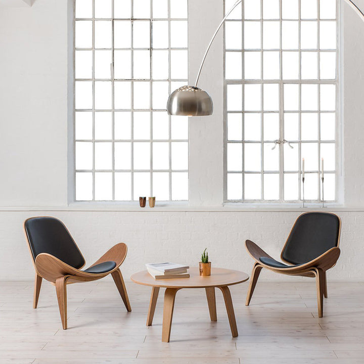 MP Shell Chair - Classic Lounge Chair | Reading Chair in Leather
