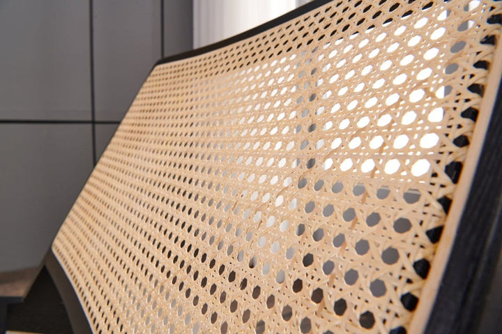Tomomi- Solid Ash Wood & Rattan Armchair | Reading Chair