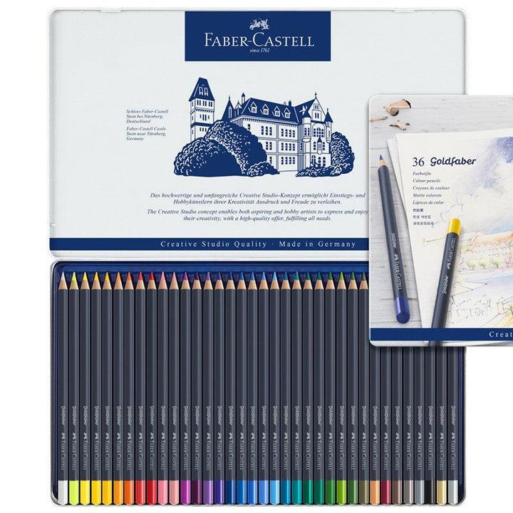 Faber-Castell Color Pencil Goldfaber Metal Tin Sets - mokupark.com