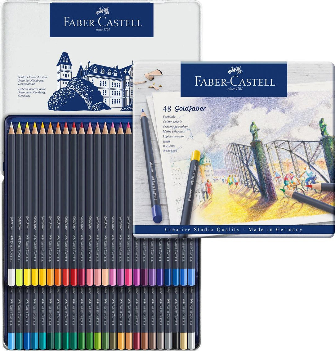 Faber-Castell Color Pencil Goldfaber Metal Tin Sets - mokupark.com