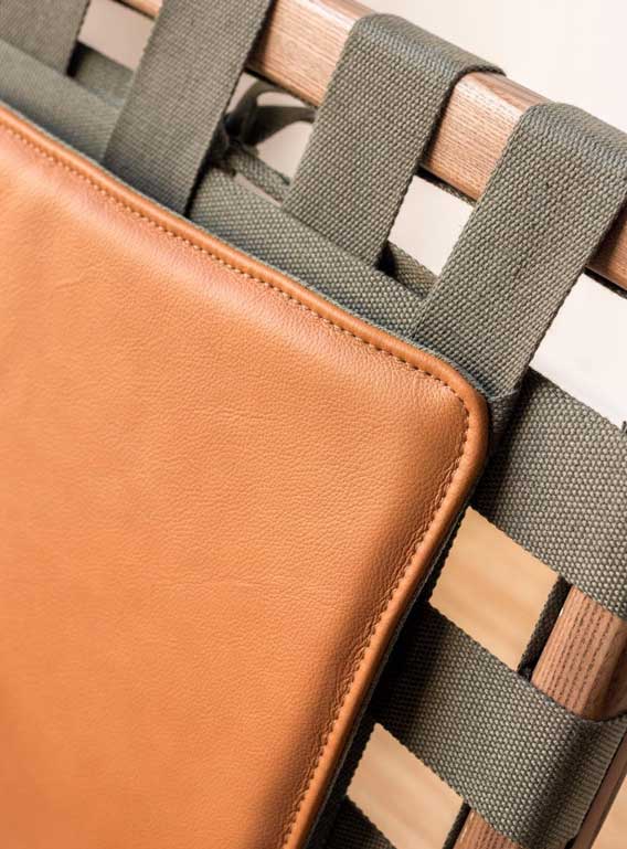 Juan - Solid Ash Wood & Leather Armchair | Reading Chair - mokupark.com