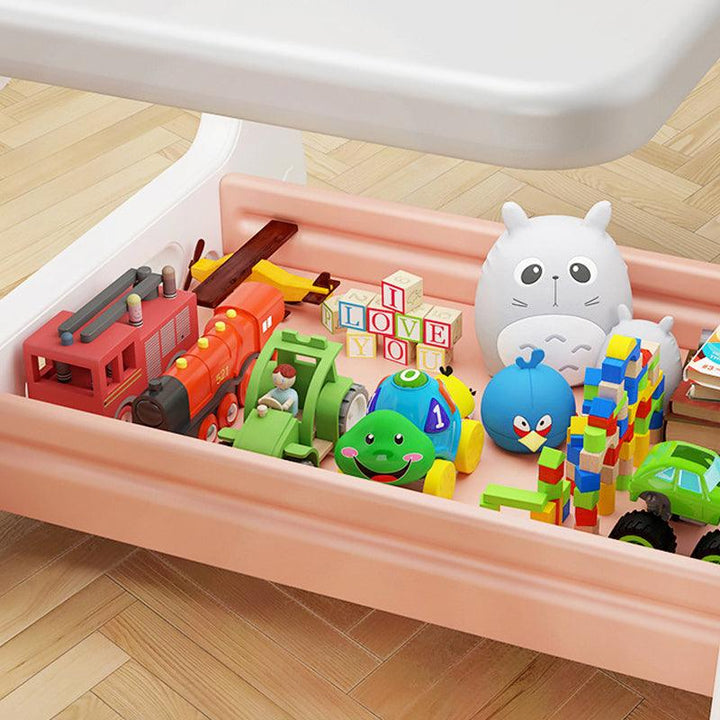 Kids Multi-use Magnetic Erasable Artboard and Storage Table + 1 Chair - mokupark.com