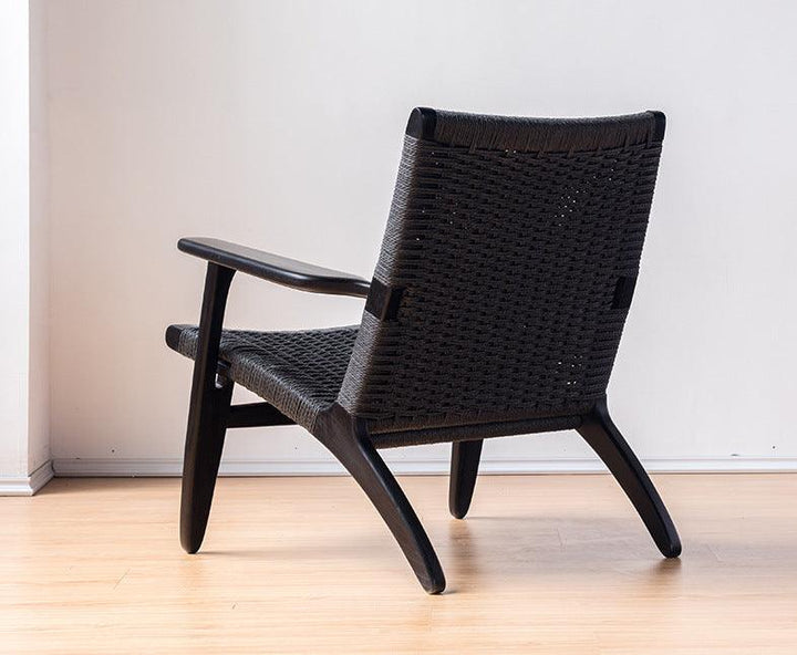 Kojii- Solid Ash Wood & Kraft Paper Rope Armchair | Reading Chair - mokupark.com