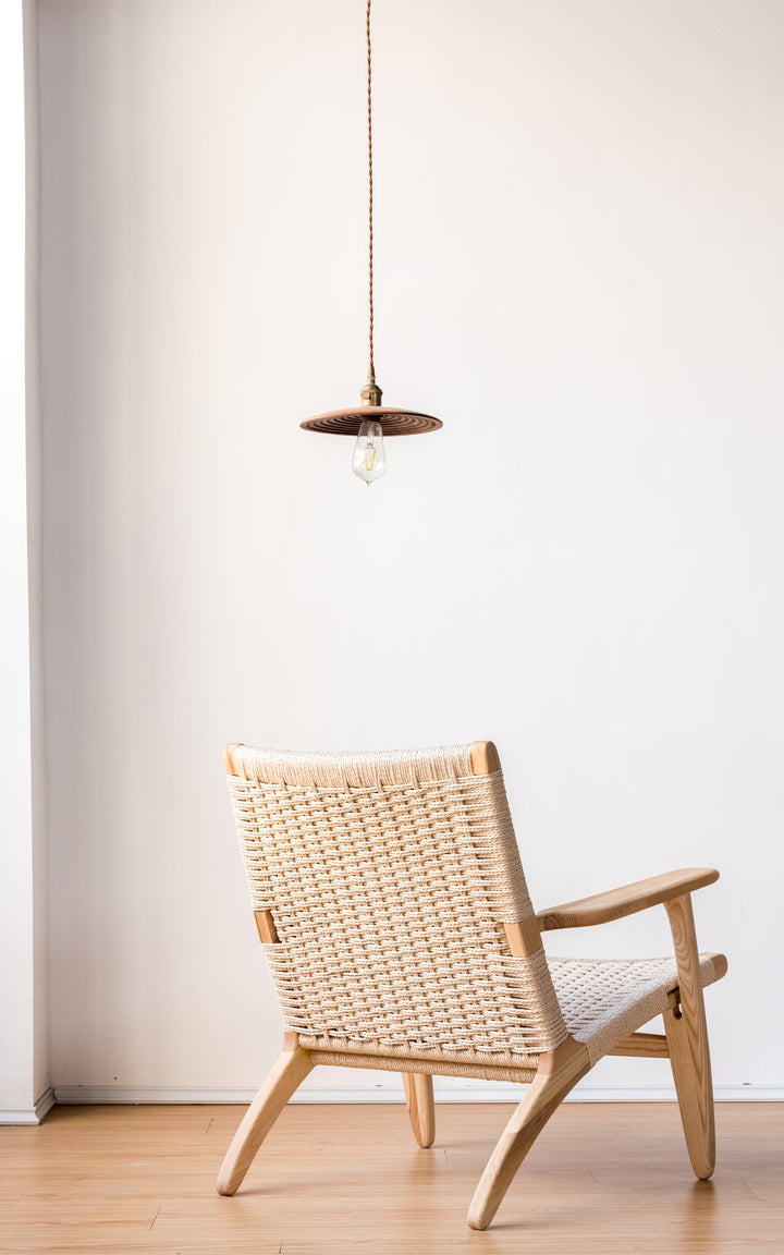 Kojii- Solid Ash Wood & Kraft Paper Rope Armchair | Reading Chair - mokupark.com