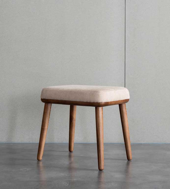 Rikuto - Solid Ash Wood & Cotton Armchair | Reading Chair - mokupark.com