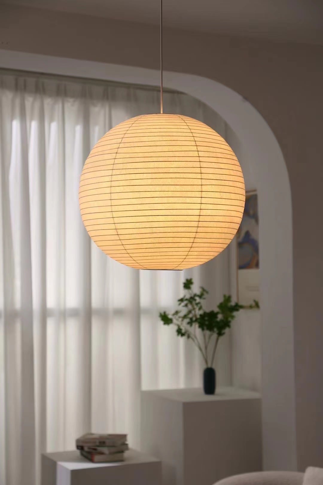 AKARI STYLE | AO Orb Silk Pendant Light