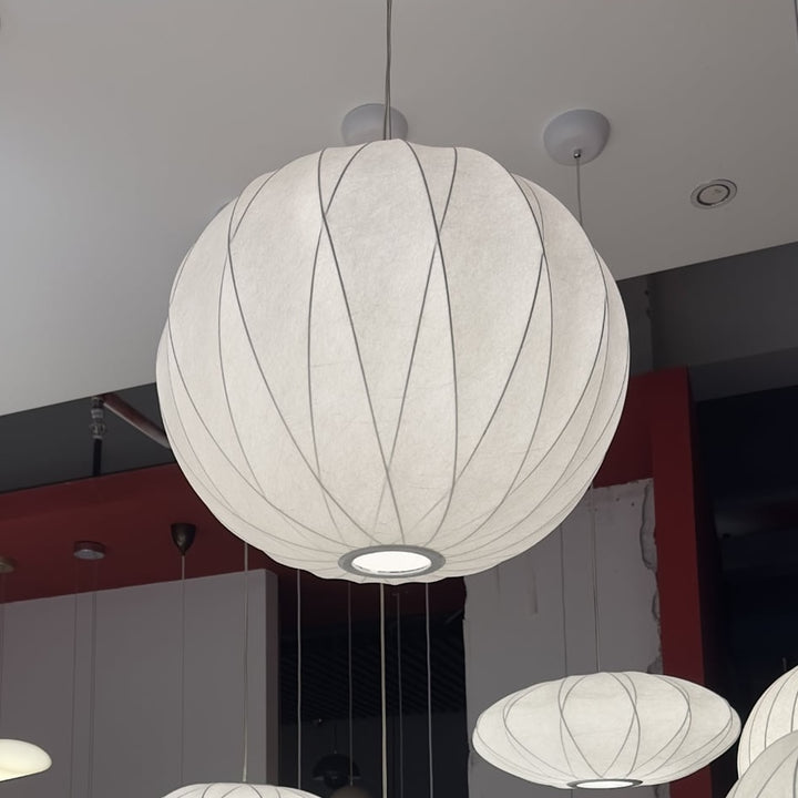 AKARI STYLE | AO3 Orb Silk Pendant Light