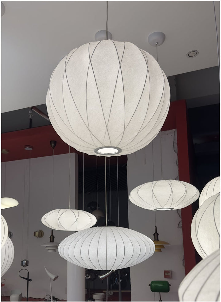 AKARI STYLE | AO3 Orb Silk Pendant Light