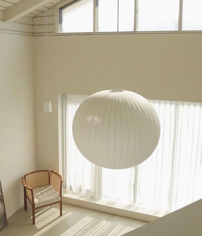 AKARI STYLE | AO Orb Silk Pendant Light