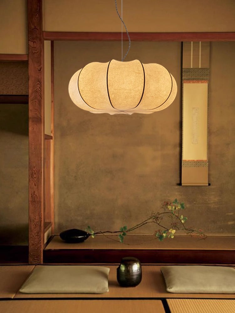 AKARI STYLE | Pumpkin Silk Pendant Light - Classic Version