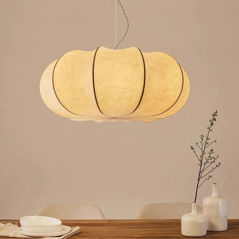 AKARI STYLE | Pumpkin Silk Pendant Light - Classic Version