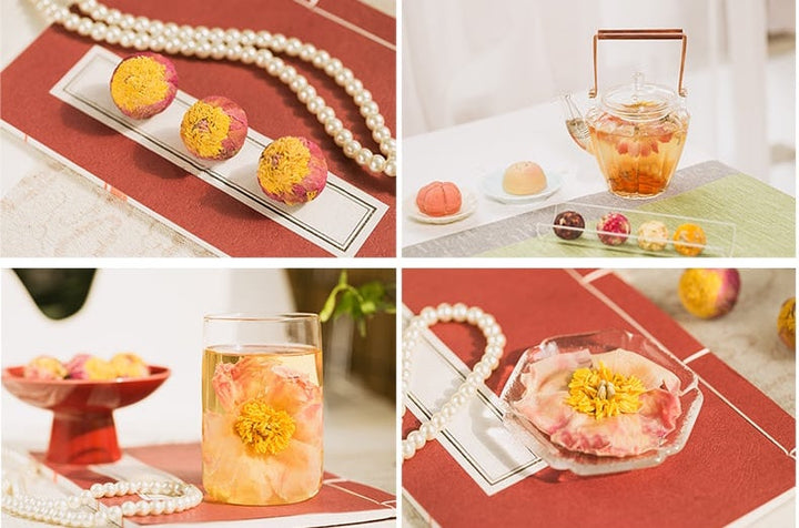Peony Flower Tea - Dragon Pearl Floral Tea Series