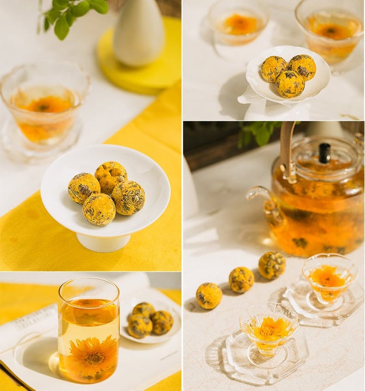 Yellow Chrysanthemum Tea - Dragon Pearl Floral Tea Series