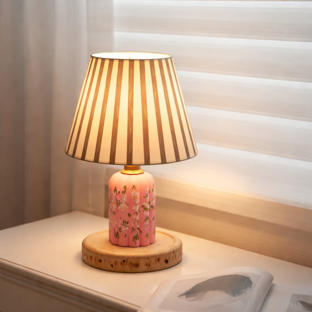 Capybara Ditsy Floral Table Lamp