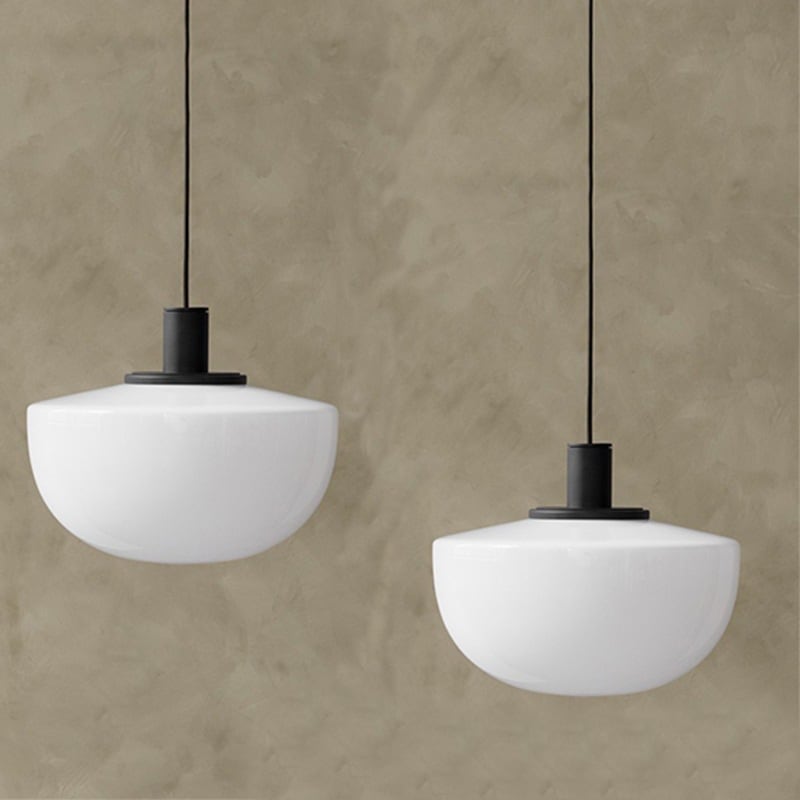 D22/35 Hemisphere Glass Pendant Light