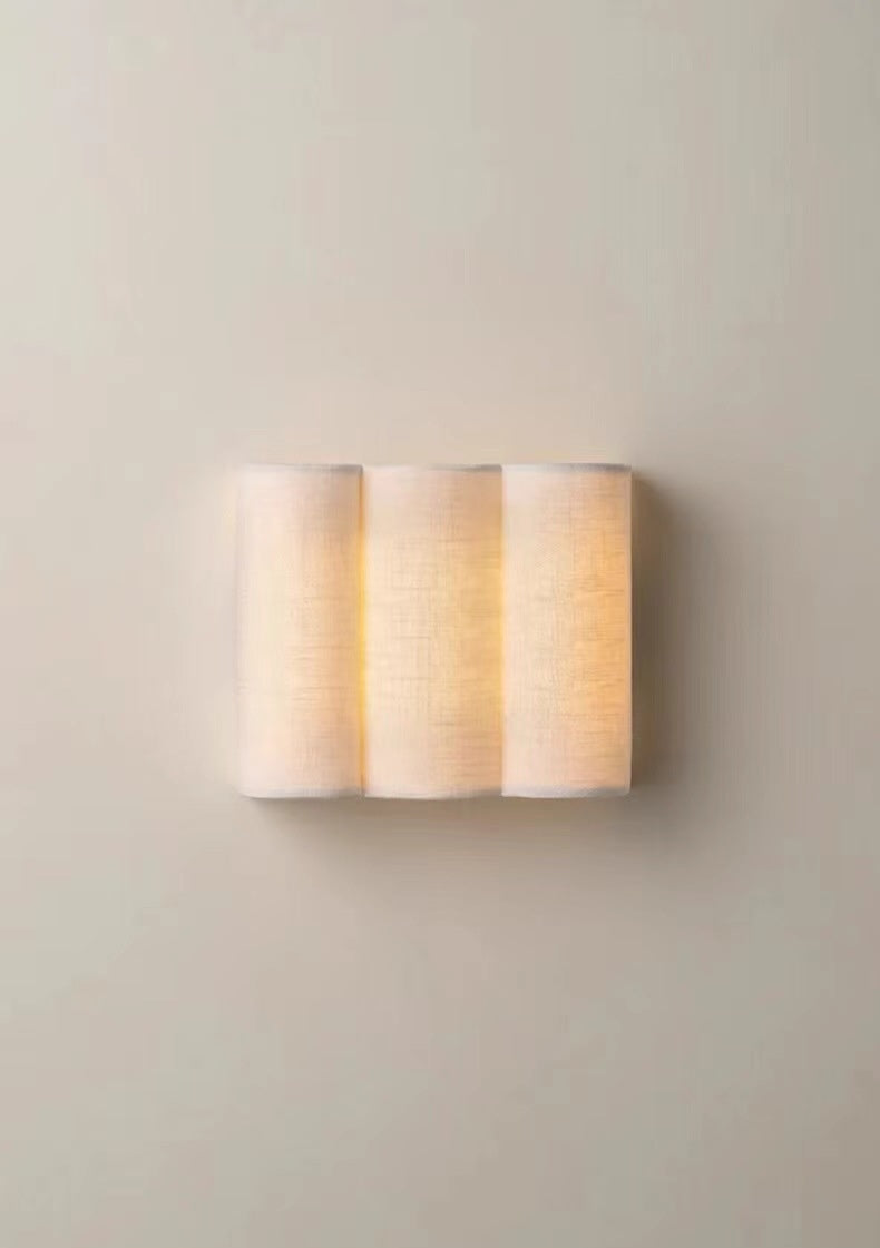 FM24 M Shape Fabric Sconce - Linen Beige