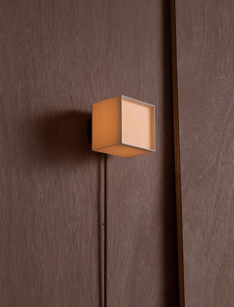 FS120 Square Fabric Sconce | Wall / Corridor Light