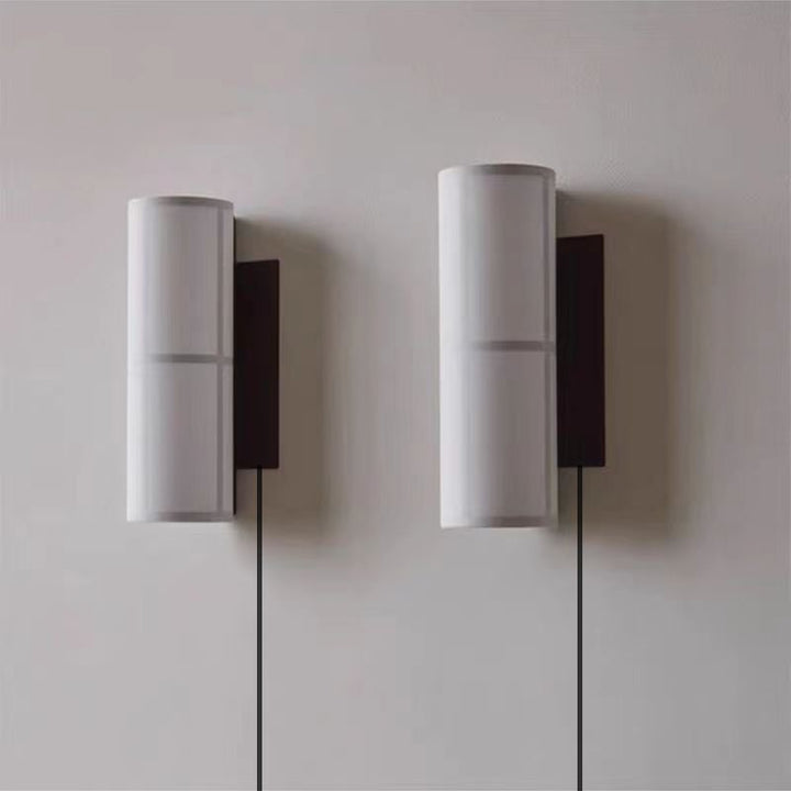 H30 F&W | Wabi-Sabi Fabric & Wood Sconce | Wall Lamp