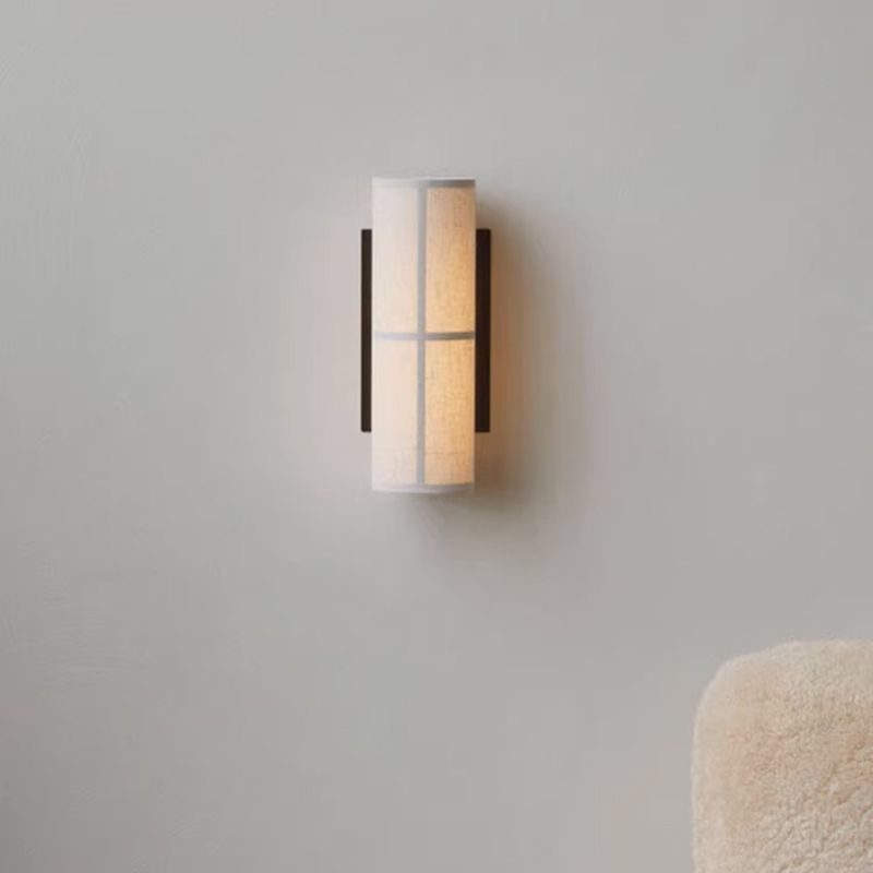 H30 F&W | Wabi-Sabi Fabric & Wood Sconce | Wall Lamp