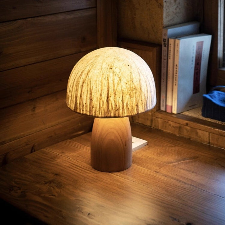 Junko Japanese Handmade Mushroom Table Lamp