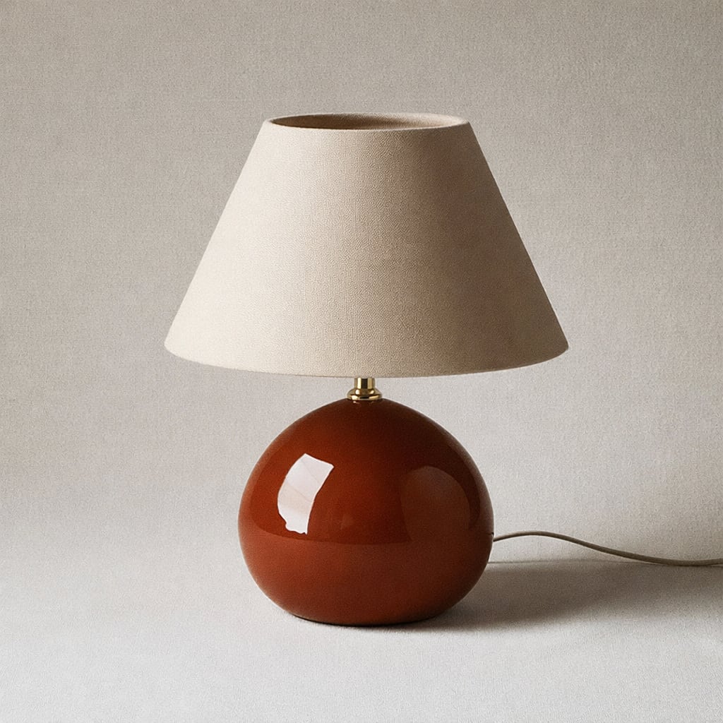 Kayo | Cream Ceramic Mushroom Table Lamp