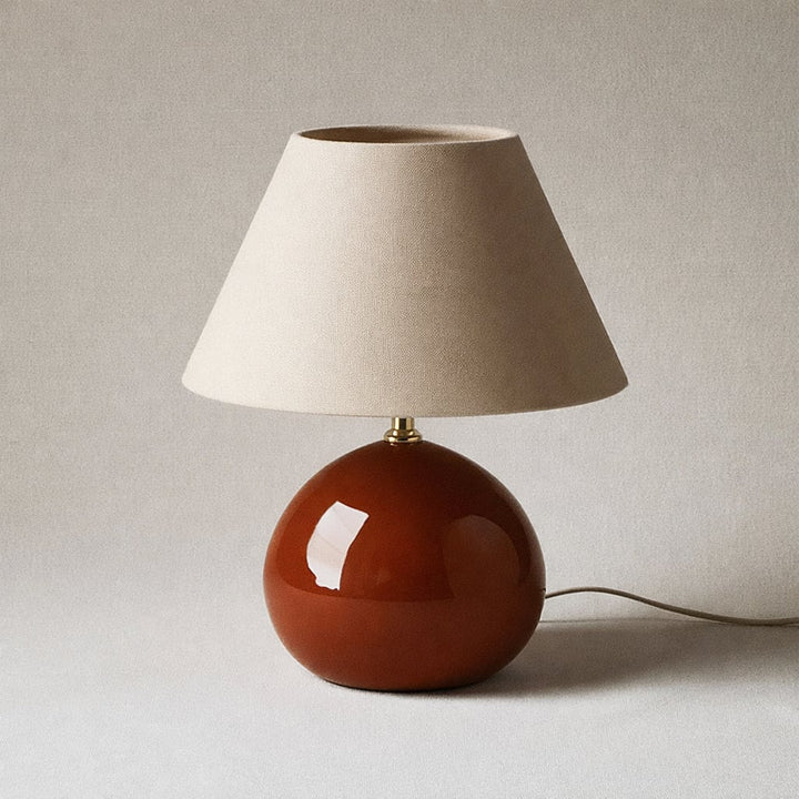 Kayo | Cream Ceramic Mushroom Table Lamp