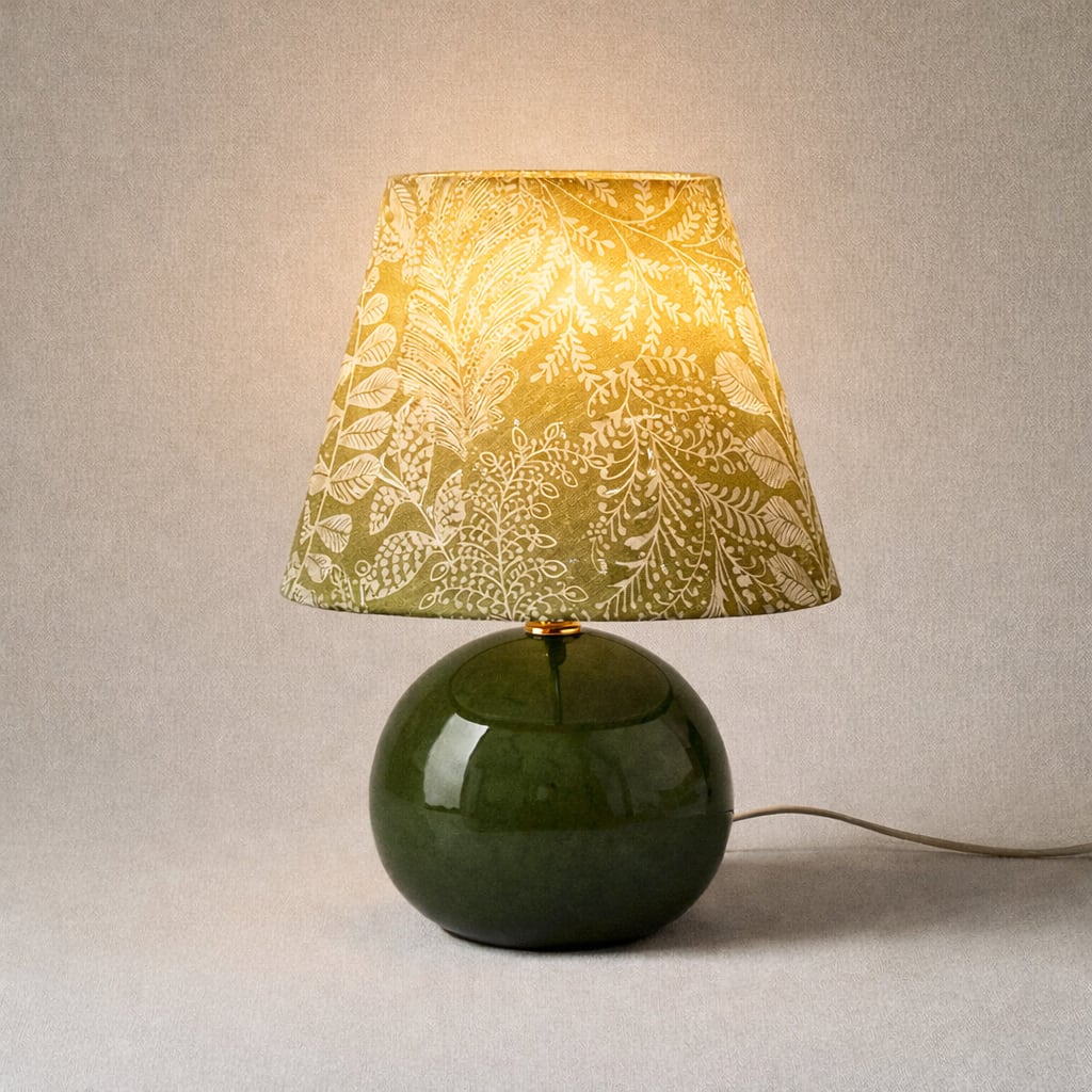 Kayo | Moss Ceramic Mushroom Table Lamp