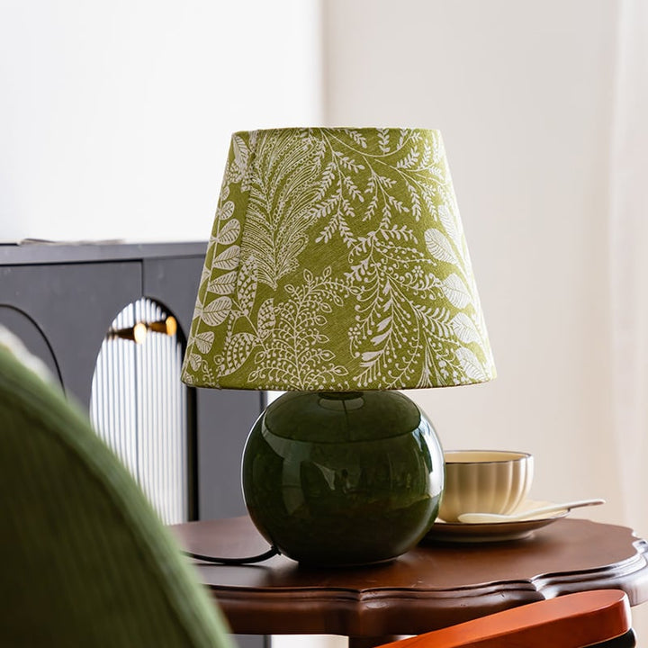 Kayo | Moss Ceramic Mushroom Table Lamp