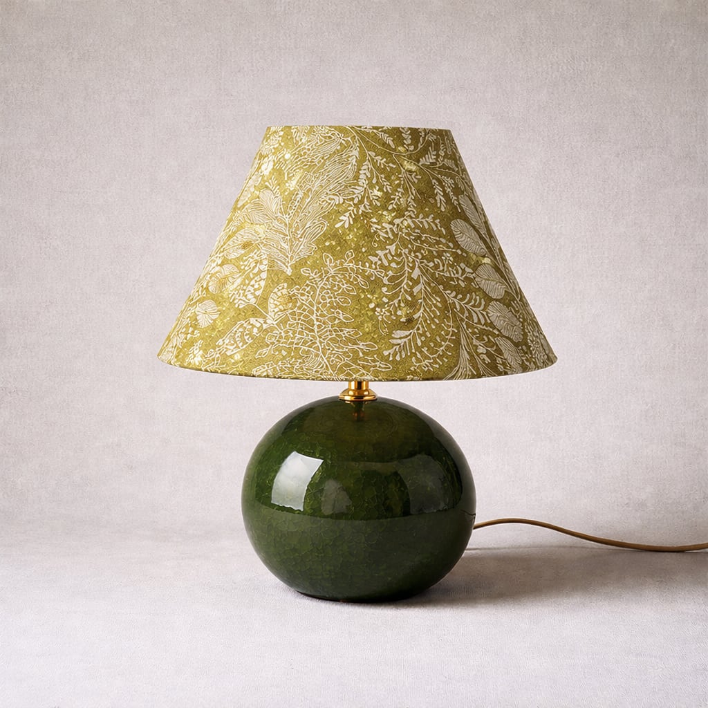 Kayo | Moss Ceramic Mushroom Table Lamp