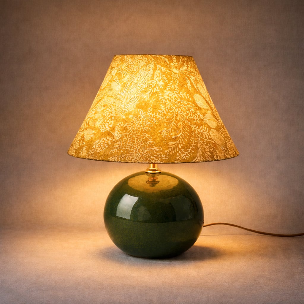 Kayo | Moss Ceramic Mushroom Table Lamp