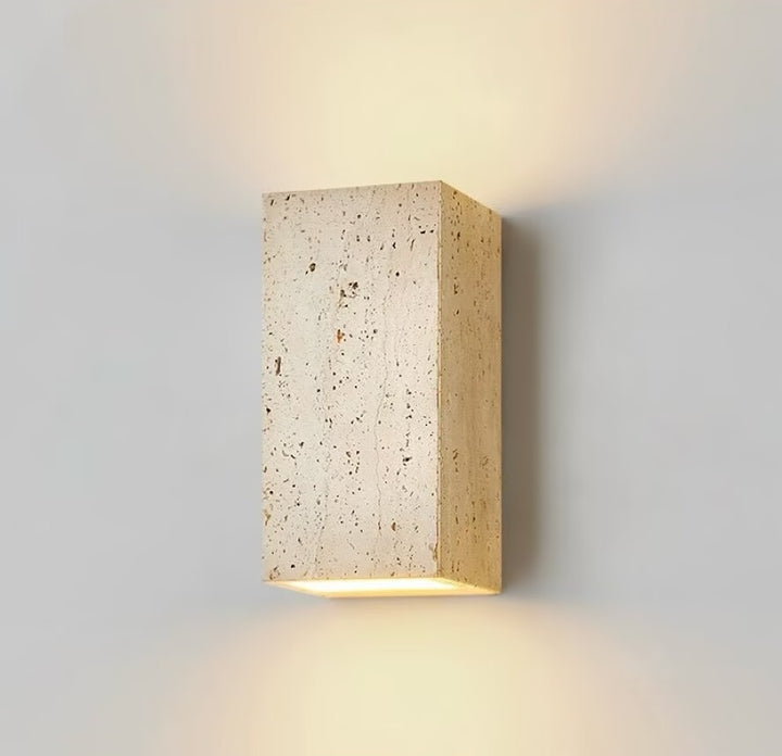 Kodo FS12 Travertine Outdoor Wall Light