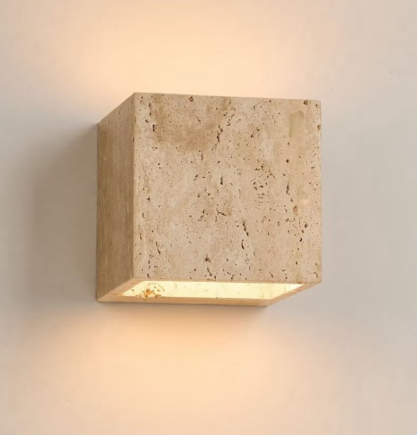 Kodo FS12 Travertine Outdoor Wall Light
