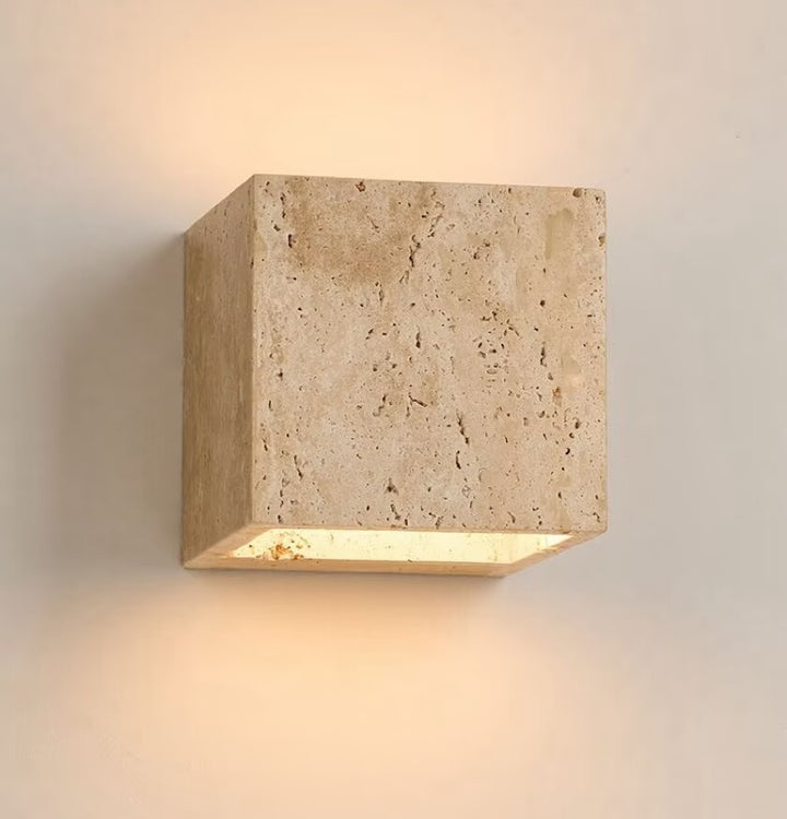 Kodo FS12 Travertine Outdoor Wall Light