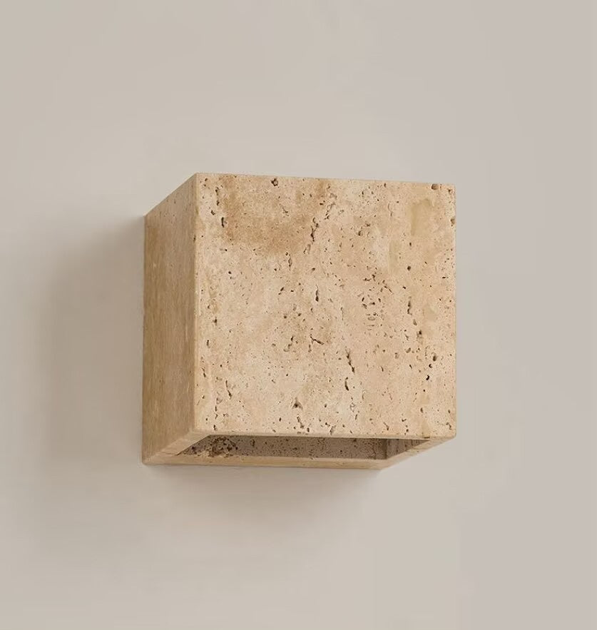 Kodo FS12 Travertine Outdoor Wall Light