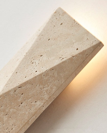 Kodo Travertine Outdoor Wall Light