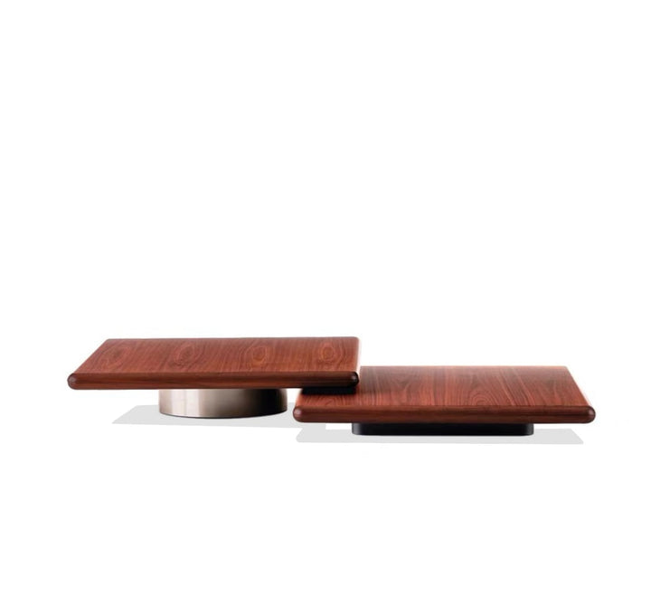 UHTRED - Side Table Set | Stainless steel +wood