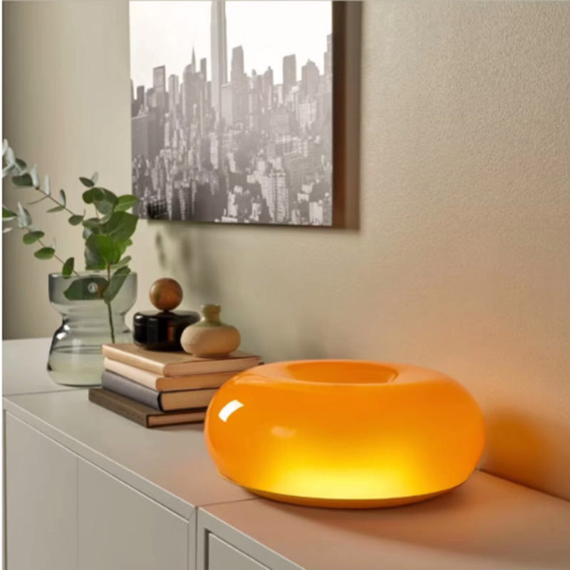 Varma LED Table / Wall Donut Lamp - Amber