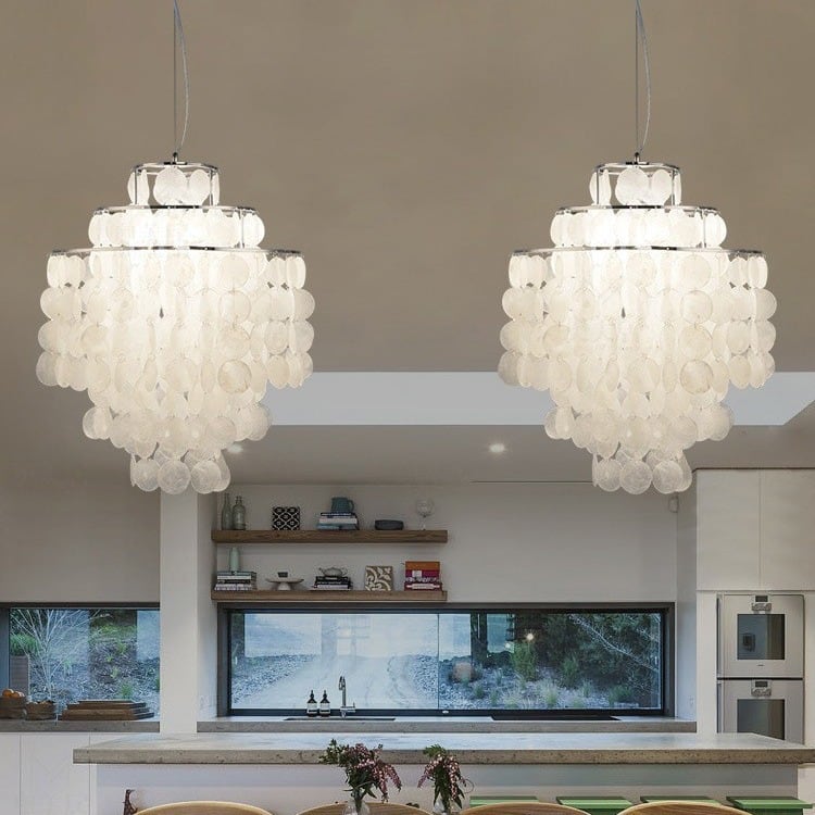 Postmodern FUN Handmade Shell Pendant Light