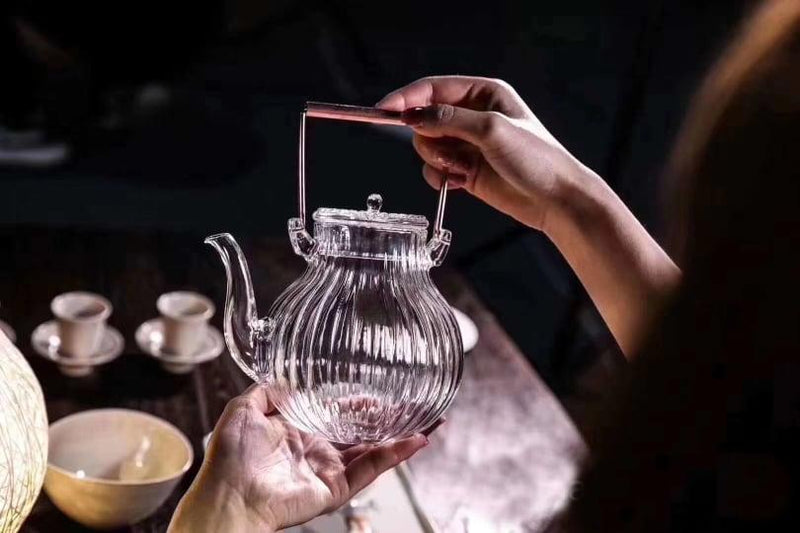 Japanese Hammer Pattern Petal Teapot - mokupark.com