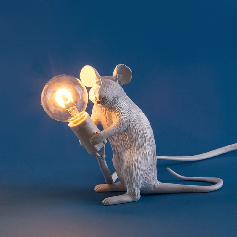 Resin Mouse Decorative Lamp