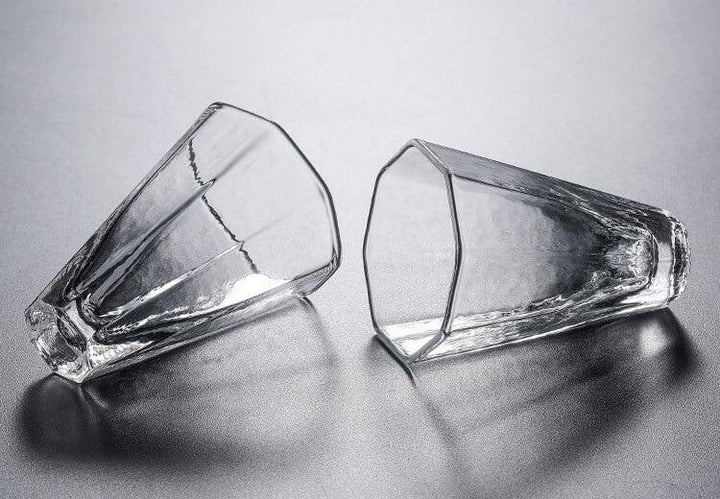 Japanese Hammer Pattern High Temperature Resistant Glass - 6 pcs - mokupark.com