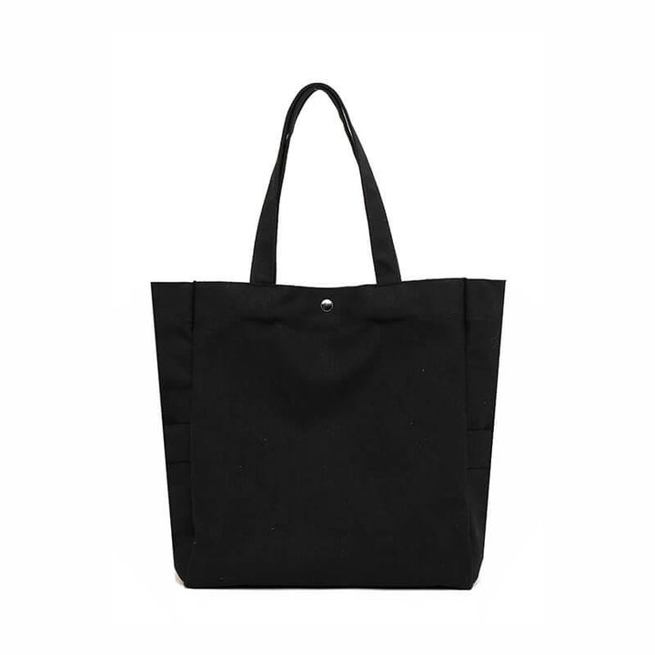 Solid Color Simple Canvas Tote Bag | Shoulder Bag - mokupark.com