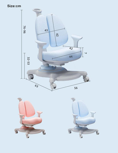 120cm Color Blue-Children Height Adjustable Mini Study Desk+Chair - mokupark.com