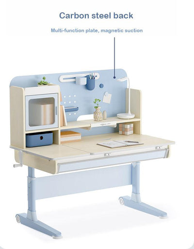 120cm Color Blue-Children Height Adjustable Mini Study Desk+Chair - mokupark.com