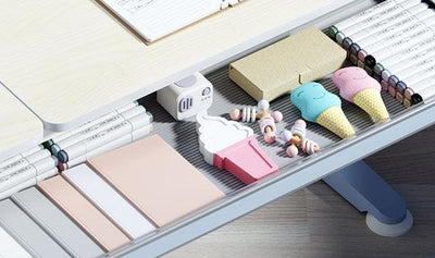 120cm Color Blue-Children Height Adjustable Mini Study Desk+Chair - mokupark.com