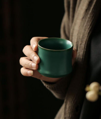 Japanese Ceramic Tea Cup | Ceramic Bamboo Cup - mokupark.com