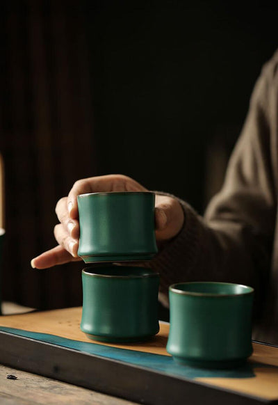 Japanese Ceramic Tea Cup | Ceramic Bamboo Cup - mokupark.com