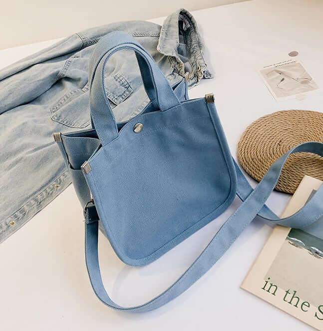 Canvas Square Tote Bag | Handbag | Crossbody Bag | Lunch Boxes Bag - mokupark.com