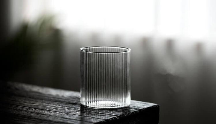 Japanese Handmade Vertical Stripes High Temperature Resistant Glass - 6 pcs - mokupark.com